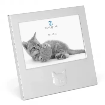 Zilverstad Gatto Placca decorativa in metallo 15x10 6917231