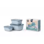 Mepal Cirqula set di ciotole multiuso 3 pz, nordic blue