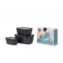 Mepal Cirqula Multi Bowl Set da 3 pezzi, Nordic Black