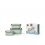 Mepal Cirqula set di ciotole multiuso 3 pezzi, Nordic Sage