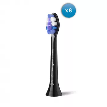 Philips Sonicare S2 Sensitive HX6058 testine spazzolino extra confezione da 8 nero