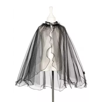 Souza! mantello in tulle nero costume Julietta 5-7 anni