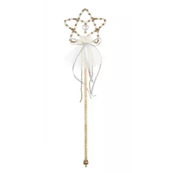 Souza! Coralina Star bacchetta magica con perle bianco-oro
