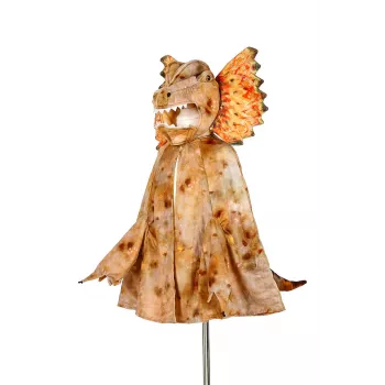 Souza! Dilophosaurus costume mantello dinosauro con maschera con cappuccio per bambino 4-7 anni