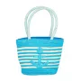 Souza! borsa in paglia per bambino blu a righe con ancora Alieke