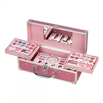 Souza valigetta trucco pieghevole con specchio per bambino set 37 pezzi