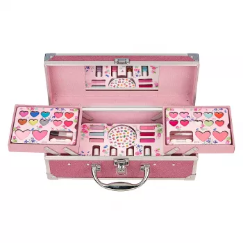 Souza valigetta trucco pieghevole con specchio per bambino set 37 pezzi