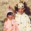 Souza! Costume mantello con cappuccio unicorno per bambino 4-8 anni