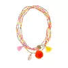 Souza! Collana di perle multicolore con charm Sylvie - 4 fili per bambini piccoli