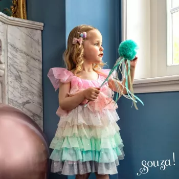 Souza! Costume vestito in tulle principessa arcobaleno Fenne per bambina 3-4 anni