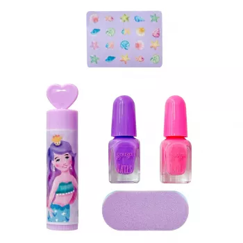 Souza! Set trucco e nail styling sirena per bambino 5 pezzi
