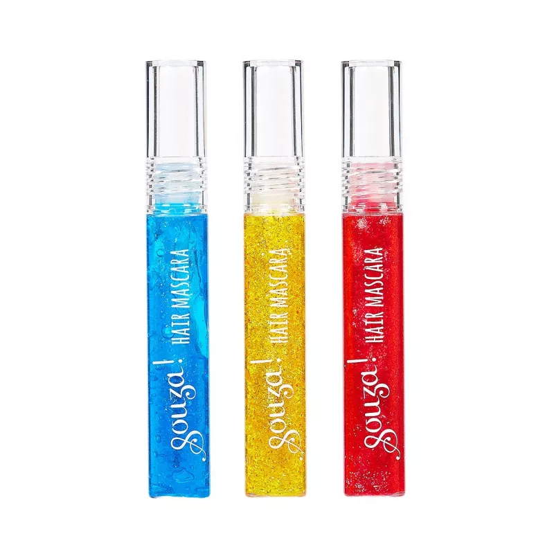 Souza! Mascara glitter per capelli per bambino set con 3 colori