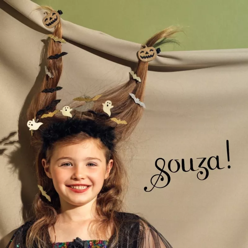 SOUZA! Vestito costume strega Agatha con luci LED per bambina 5-7 anni