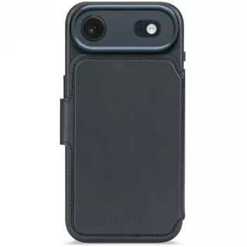 Decoded Leather Detachable Wallet per iPhone 17 Air - Navy Shadow