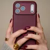 Decoded copertina posteriore in pelle per iPhone 17 Pro Max compatibile MagSafe - Dark Ruby