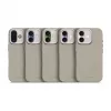 Decoded Back Cover in silicone antimicrobico per iPhone 17 compatibile MagSafe tortora