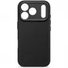Decoded Back Cover in silicone antimicrobico per iPhone 17 Pro compatibile MagSafe (nero phantom)