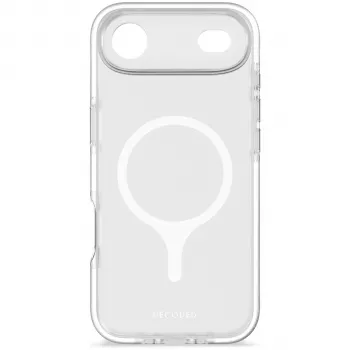Decoded DropTec copertina posteriore trasparente per iPhone 17 Air, cornice bianca