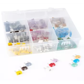 WKK assortimento di mini fusibili a lama 135 pezzi