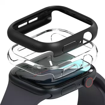 RINGKE SLIM 2-PACK APPLE WATCH 10 / 11 (46 MM) trasparente e nero opaco