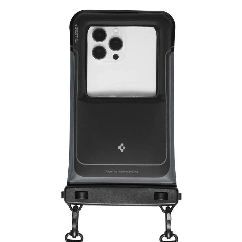 SPIGEN A611P custodia universale impermeabile galleggiante 2 pezzi nero opaco