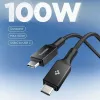 Spigen EB10010CC Essential cavo USB-C a USB-C 100W 1m nero