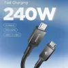 SPIGEN EB24012CC Essential cavo USB-C a USB-C 240W 120cm nero