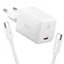 SPIGEN EE451EU Essential caricabatterie da rete 1 porta 45W + cavo USB-C bianco
