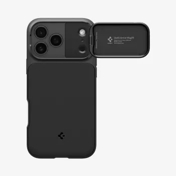 SPIGEN Optik Armor Mag MagSafe cover per Apple iPhone 18 Pro Max, nero
