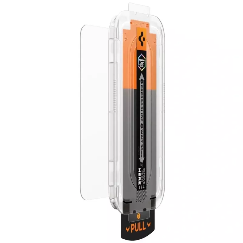 Spigen GLAS.TR EZ Fit Pro pellicola protettiva in vetro temperato per Apple iPhone 16 Pro Max / 17 Pro Max, trasparente, confezione da 2