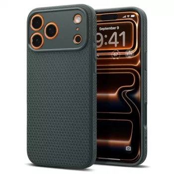 Custodia Spigen Liquid Air iPhone 17 Pro Max Abyss Green