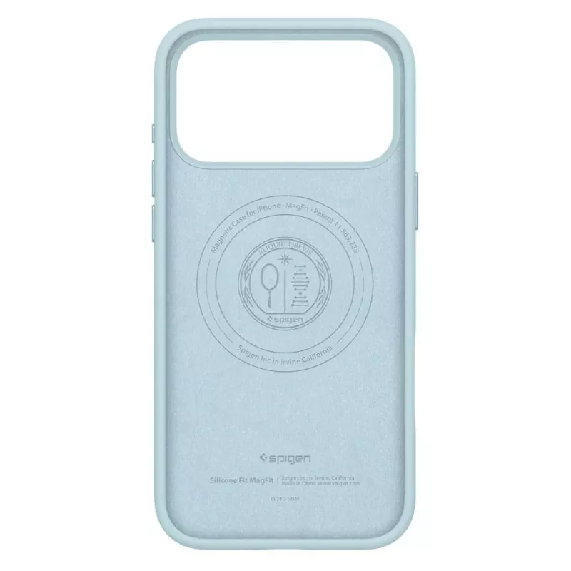 Spigen Silicone Fit Mag MagSafe iPhone 17 Pro Max Mute Blue