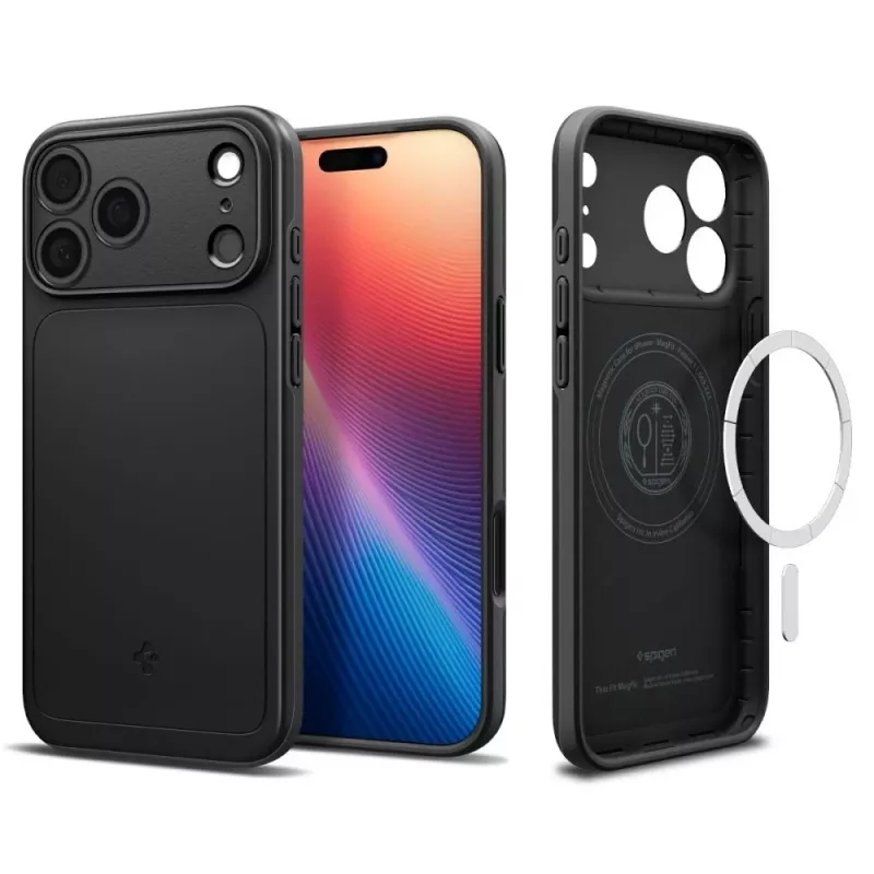 Spigen Thin Fit Mag MagSafe iPhone 17 Pro nero