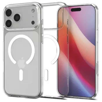 Spigen Liquid Crystal Mag Magsafe iPhone 17 Pro Max trasparente/bianco
