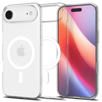 Spigen Liquid Crystal Mag Magsafe iPhone 17 Air trasparente/bianco