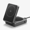 Spigen Essential Qi2 2-in-1 Wireless Charging Stand 25W MagSafe nero