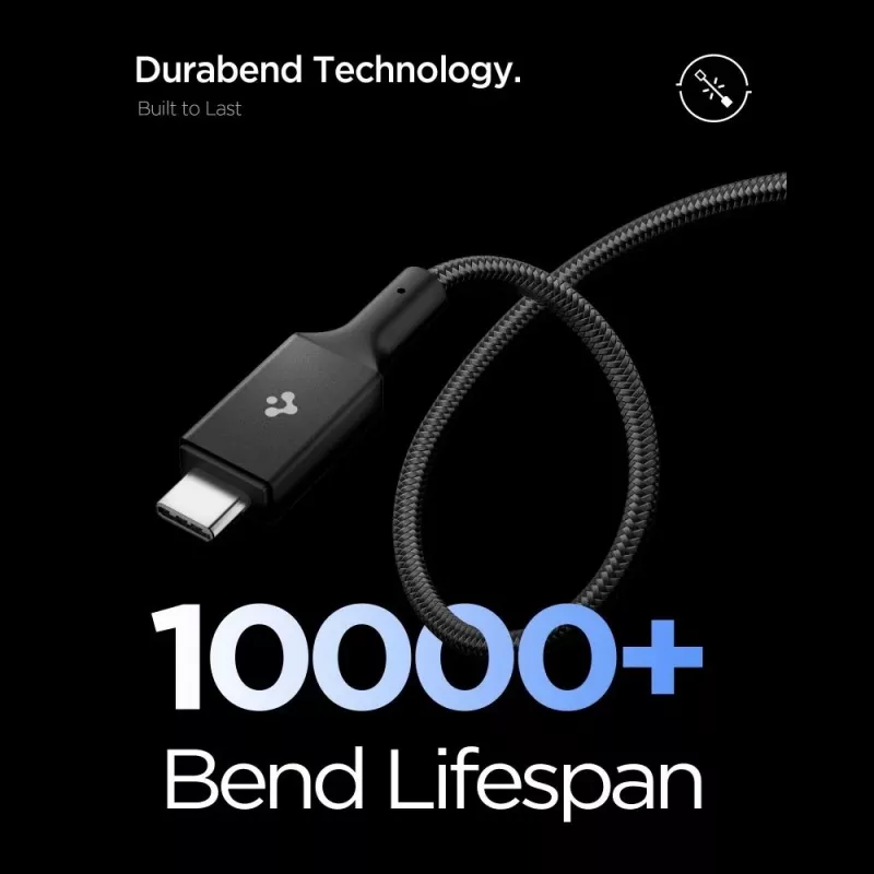 SPIGEN EB24015CC Essential cavo USB-C a USB-C 240W 150cm nero