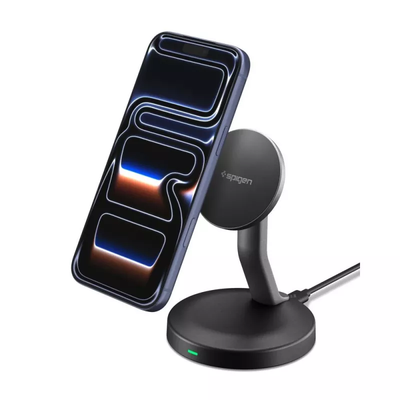 SPIGEN EF151MS Essential Magnetic MagSafe Wireless Charger 15W nero