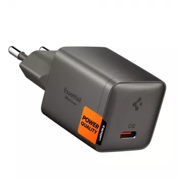 SPIGEN EE301EU-GAN Essential Caricatore da rete a 1 porta 30W Grigio canna di fucile