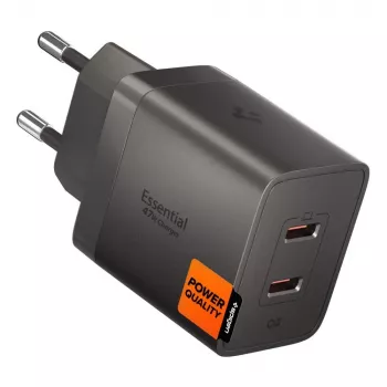 SPIGEN EE472EU-GAN Essential caricabatterie da rete 2 porte 47W Gunmetal