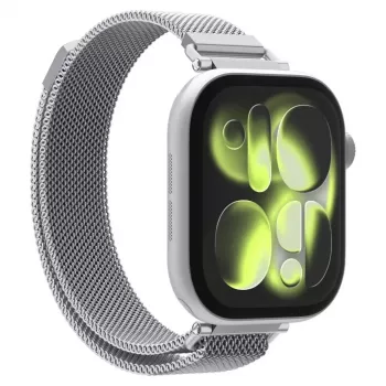 Spigen WBM4 cinturino in acciaio inox per Apple Watch 8/9/10/11/SE (40/41/42mm) Silver