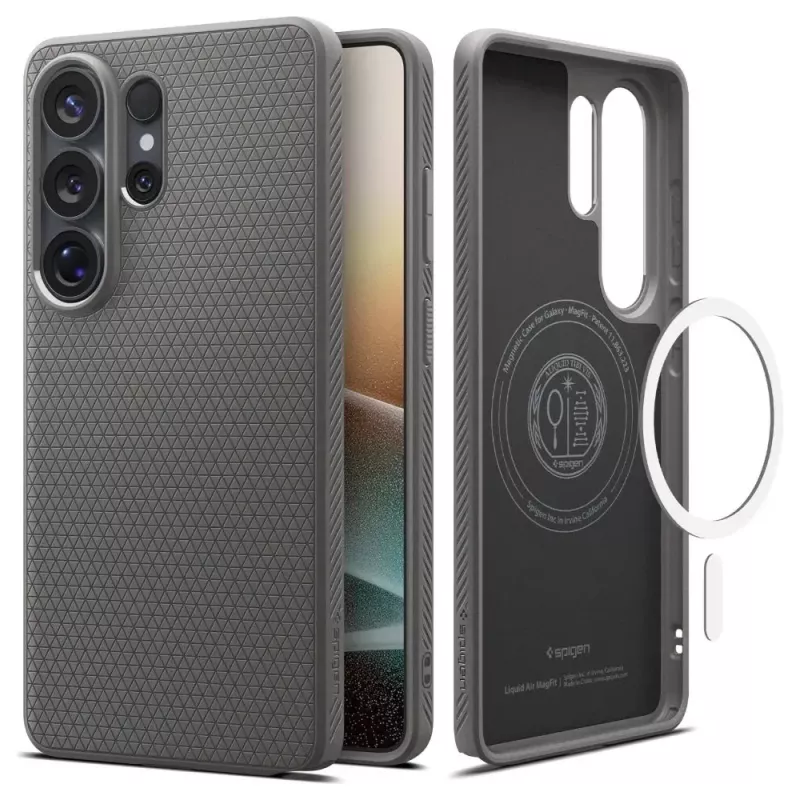 Spigen Liquid Air Mag MagSafe Galaxy S26 Ultra Marble Grey