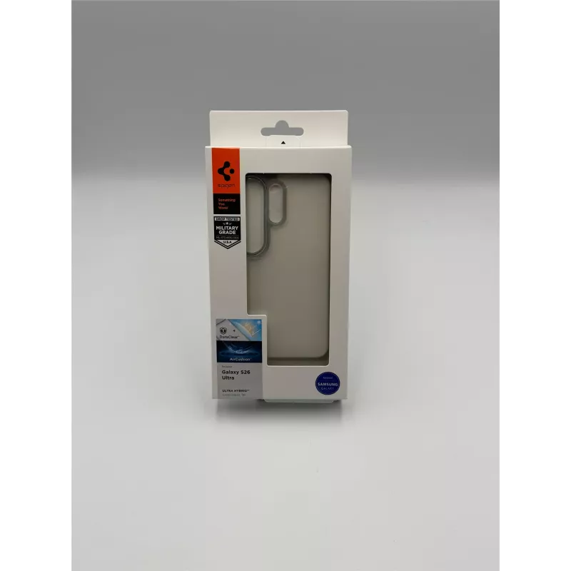 Spigen Ultra Hybrid Custodia per Samsung Galaxy S26 Ultra, trasparente/nera