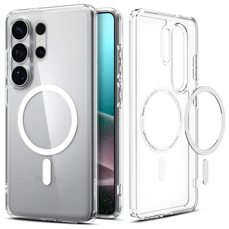 Spigen Ultra Hybrid Mag MagSafe Galaxy S26 Ultra Clear/White