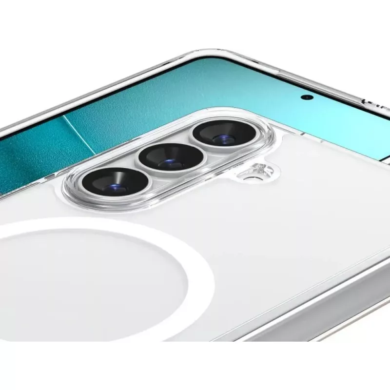 Spigen Ultra Hybrid Mag MagSafe Galaxy S26 trasparente/bianco