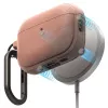 Ringke Onyx Magnetic custodia per Apple AirPods Pro 3, compatibile MagSafe, con moschettone, Constant Coral