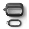 Ringke UX Magnetic custodia per Apple AirPods Pro 3, compatibile MagSafe, con moschettone, trasparente
