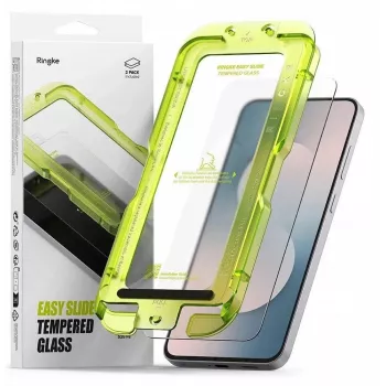 Ringke Easy Slide confezione da 2 vetro temperato pellicola protettiva per display per Samsung Galaxy S25 FE clear