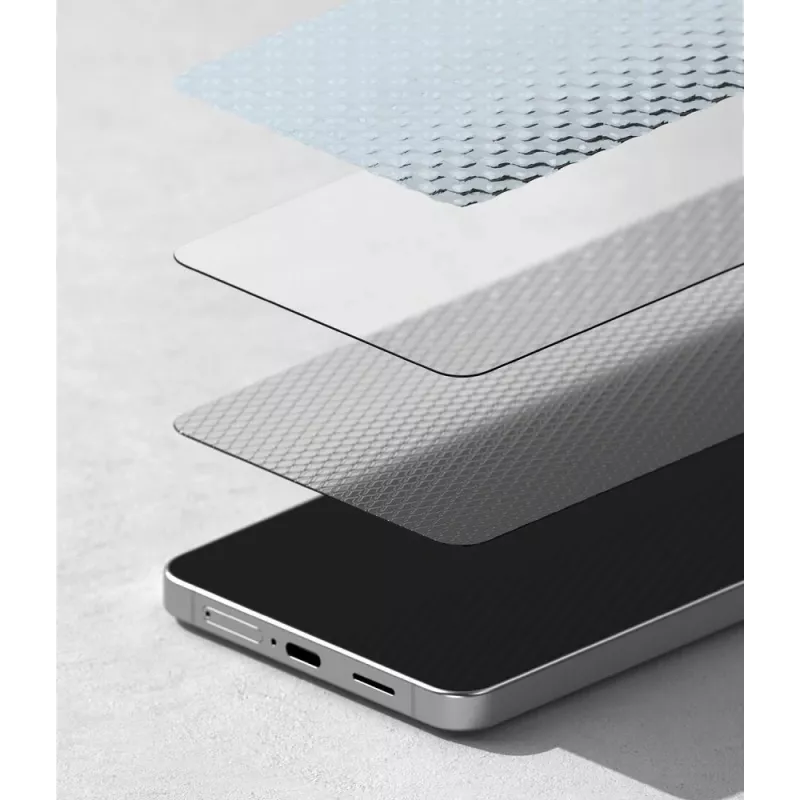 Ringke Easy Slide confezione da 2 pellicole protettive in vetro temperato per Samsung Galaxy S26 trasparente