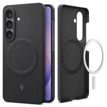 SPIGEN AirSkin Aramid Mag custodia MagSafe per Samsung Galaxy S26 nero